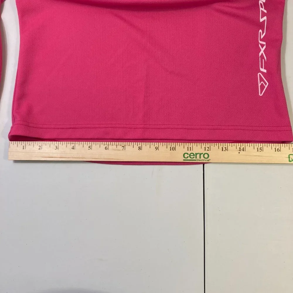 FXR RACING WOMEN Medium SHIRT Pink LONGSLEEVE Made in Canada - Picture 7 of 8